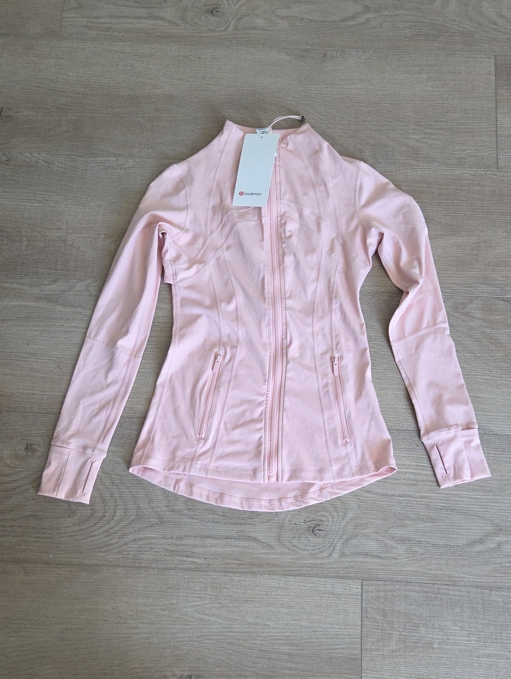 lululemon athletica Pale Pink Full-Zip Athletic Jacket